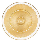 Dinner plate Céleste - Gold Glass, Textured Radial Design, D28 & D33