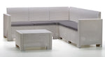 Nebrasca Corner Outdoor Set 5-Seater Rattan Sofa with Storage Table