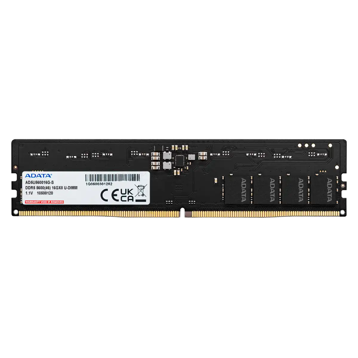 Adata (AD5U560016G-S) 16Gb DDR5 PC5-5600 1.1V UDimm - Black