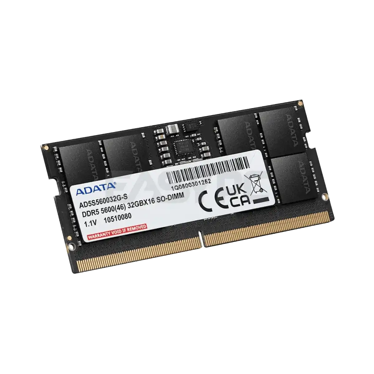 Adata (AD5S560032G-S) 32Gb DDR5 PC5-5600 1.1V SoDimm - Black