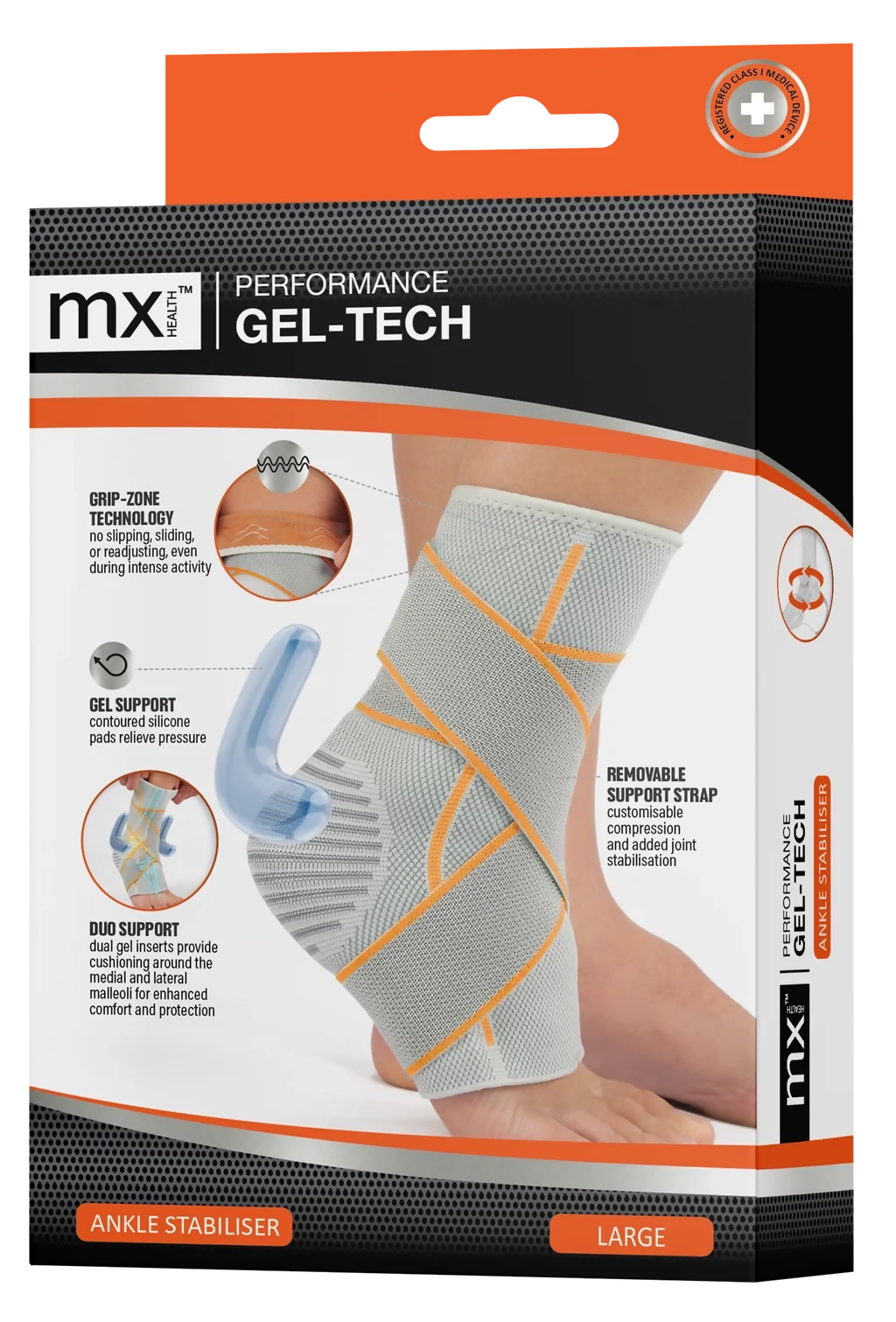 Performance Gel Tech Elasticated Ankle Stabiliser