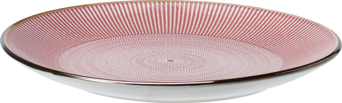 Stoneware Dinner Plate 27cm Embossed Winter Garden Reactive Glaze