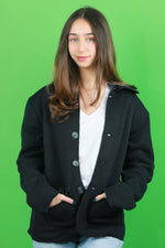 Versatile Wool Jacket - Navy