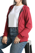 Red Hoodie Zipper