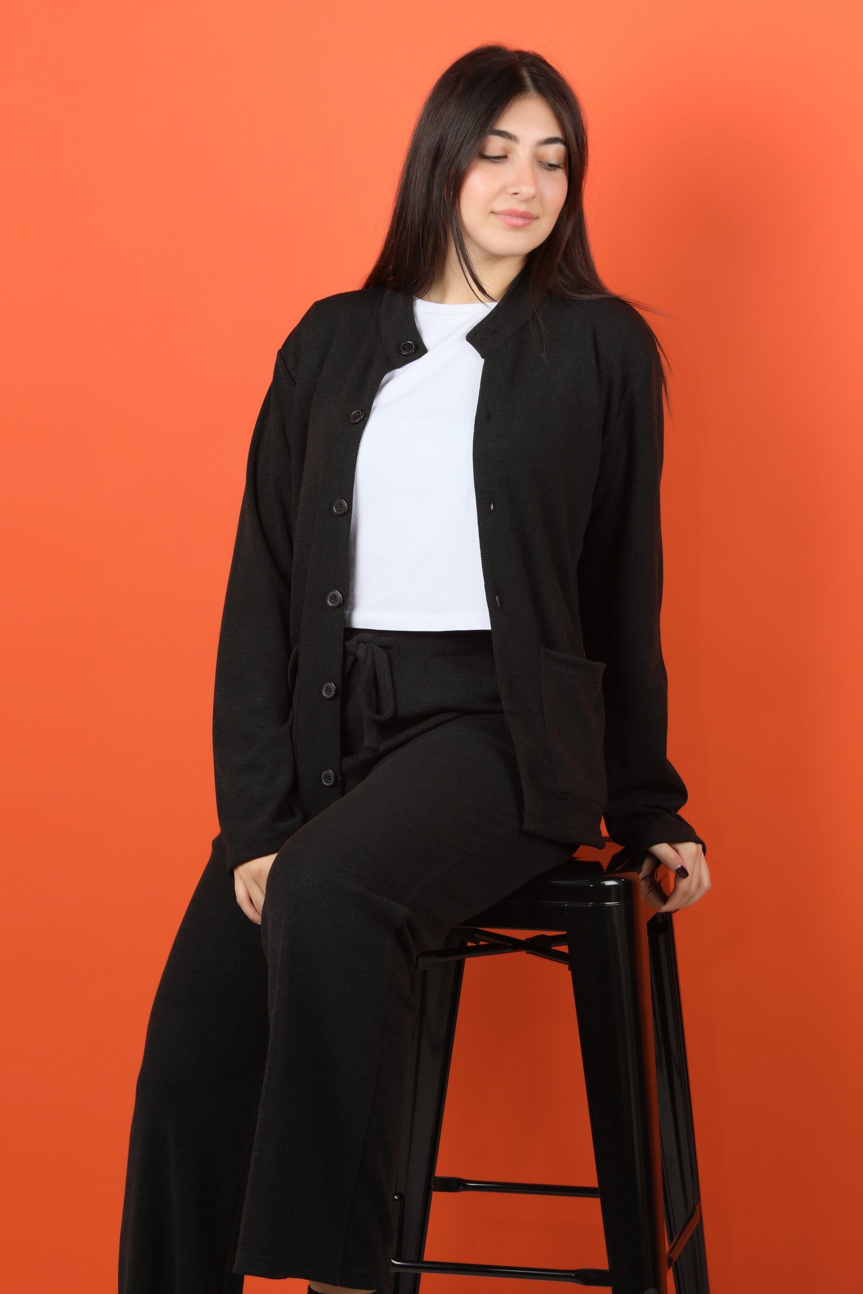 Sienna Cardigan and Pants Set - Grey