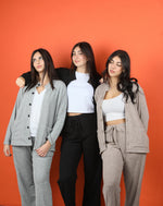Sienna Cardigan and Pants Set - Grey