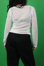 Gaïa See-Through - Long Sleeve White