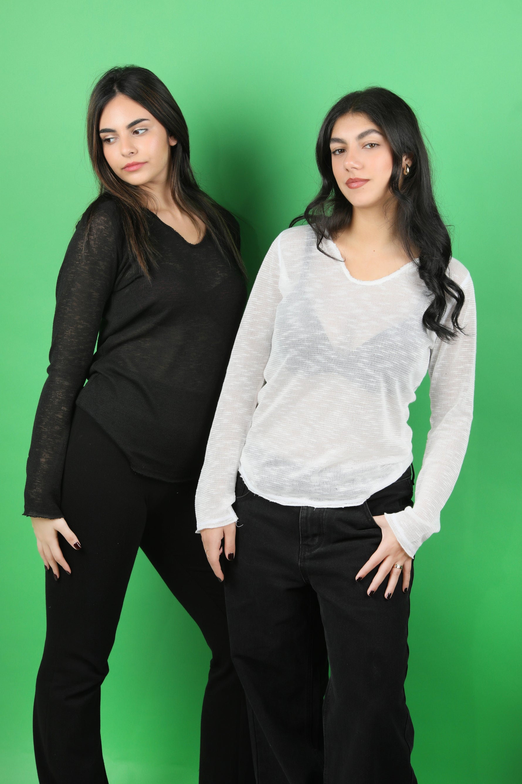 Gaïa See-Through - Long Sleeve Black