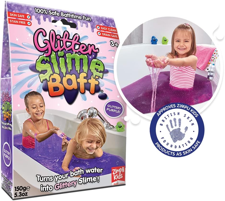Zimpli Kids Glitter Slime Baff Purple 150 g
