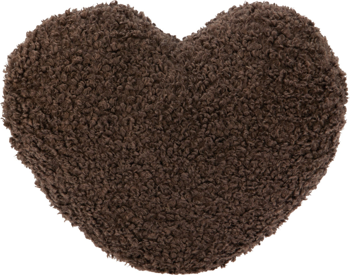 Cushion Heart Teddy Heart-Shaped Pillow 35x33 cm Polyester Knitted