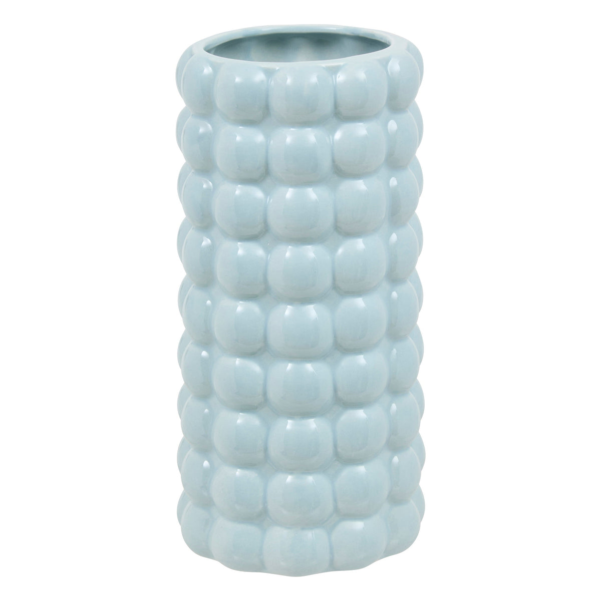 "Sky" Vase - Glazed Dolomite Cylinder with Sculpted Spheres