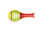 Tex-Mex Ceramic Spoon Rest - Hand Decorated; 26 x 10.5 cm