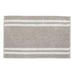 Bathmat 50 x 80 cm Mini Chenille Polyester Bath Mat, Grey/Brown
