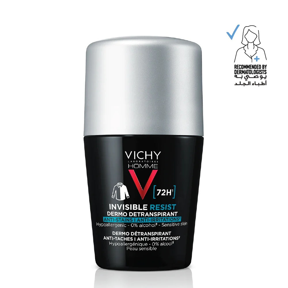 Vichy 72H Invisible Resist Dermo Deodorant for Men - 50ml