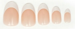 PINK FRENCH NAIL TIPS 24 PCS