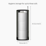 Joseph Joseph Easystore™ Luxe Stainless-steel Concealed Toilet Roll Holder