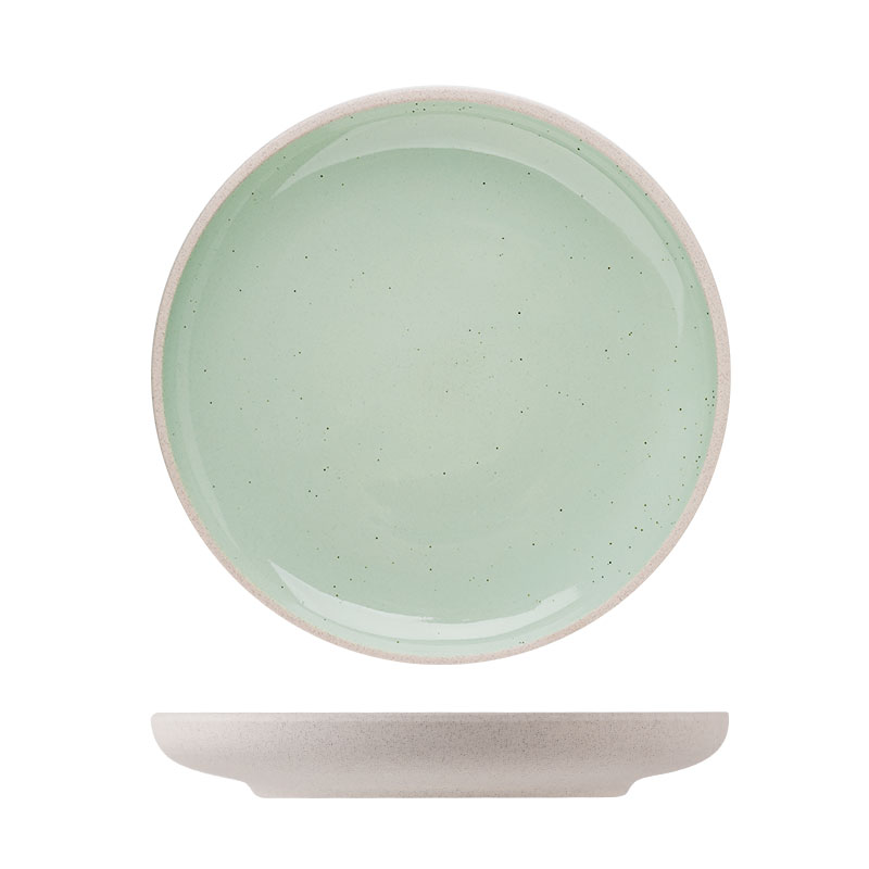 Deep Stoneware Dish Plate - Oven and Microwave Safe
