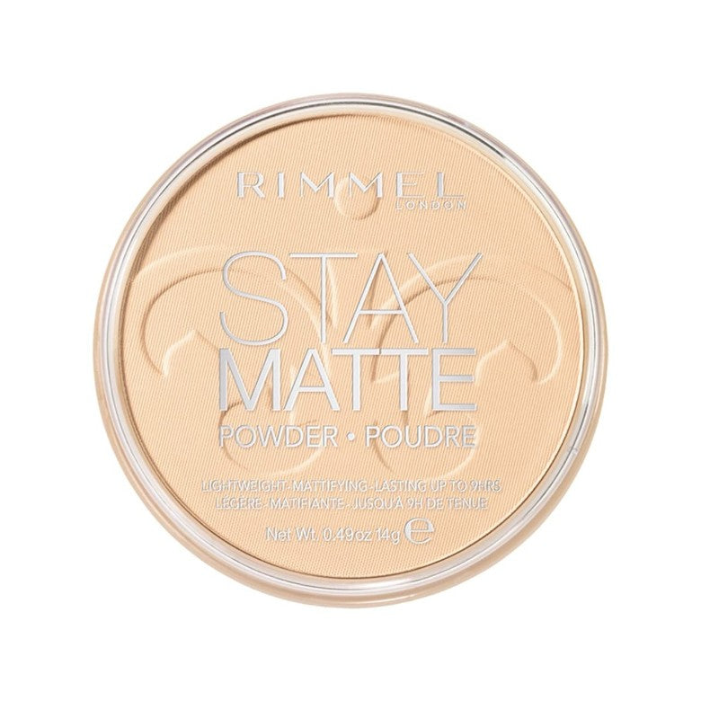 Rimmel London Stay Matte  Pressed Powder- 001 Transparent | Savonera Lebanon