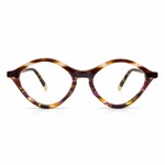 Multicolored glasses brown yellow