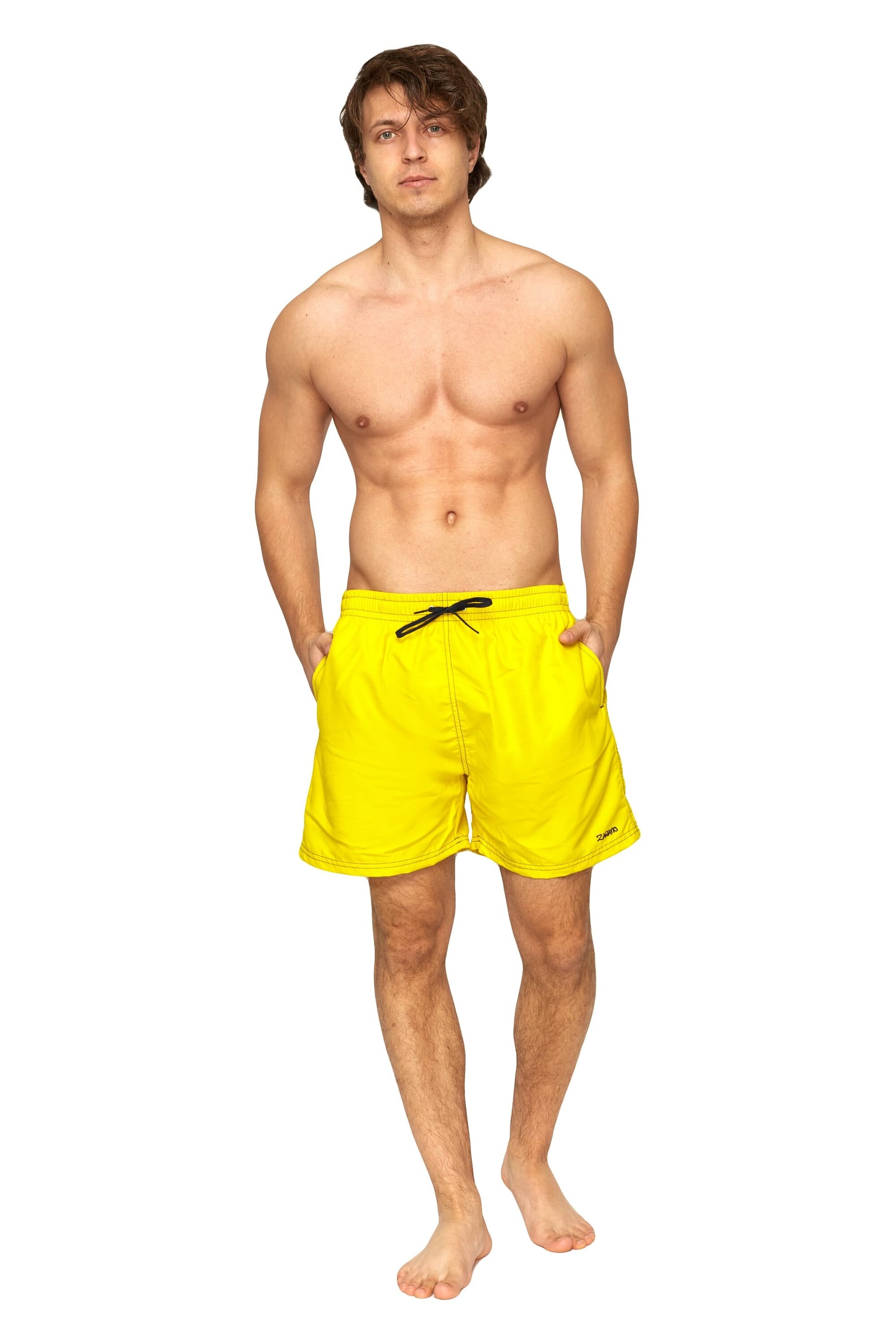 ZAGANO MEN SHORTS 5108-yellow