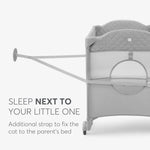 Kikkaboo: 2 Levels Baby Cot – Milky Way Grey
