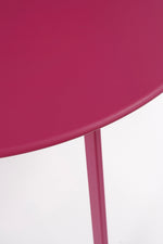 Seattle Side Table – Modern Metal Coffee Table, Fuchsia