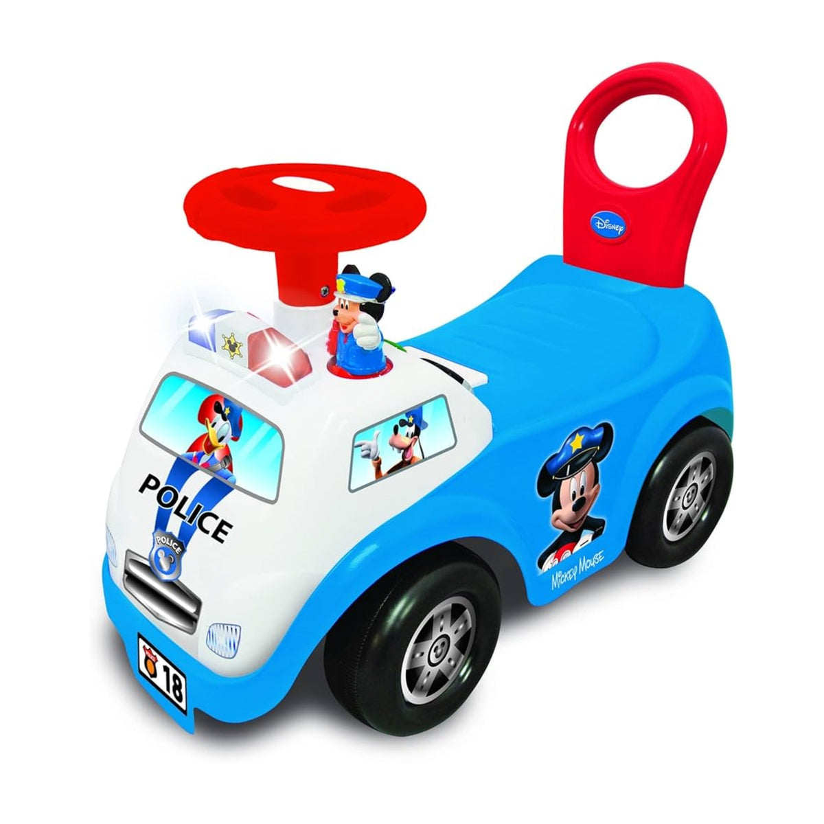 Kiddieland Light & Sound Mickey Police Car Ride On
