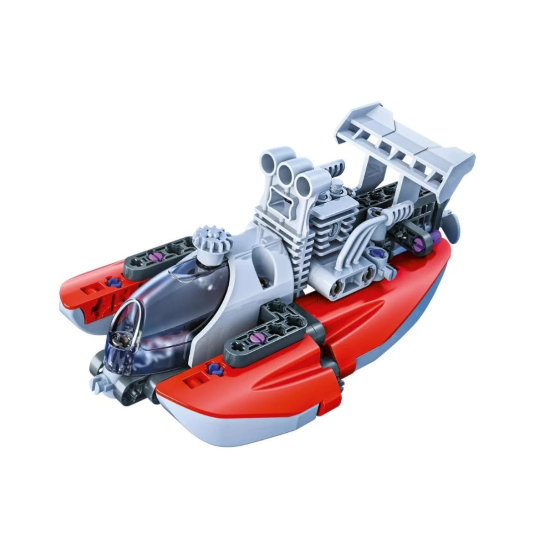 Clementoni My Mechanical Workshop Drag Boat - French