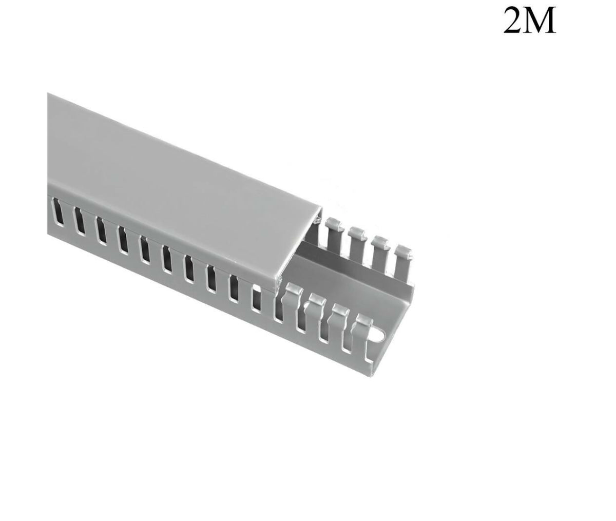Cable Trunk | Slotted | 40x40mm | 2M | Gray