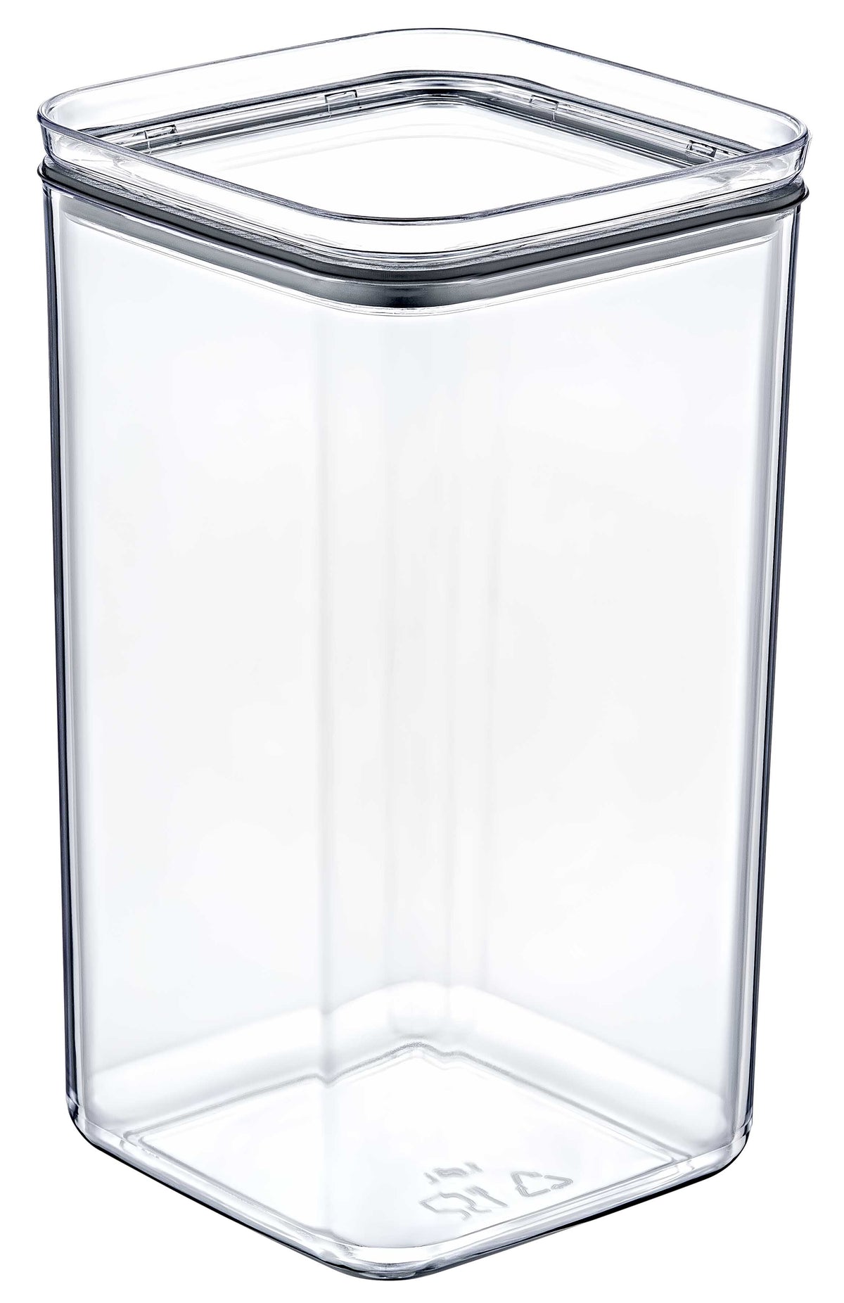 Crystal Square Storage Container 1.5L Airtight Polystyrene Food Box