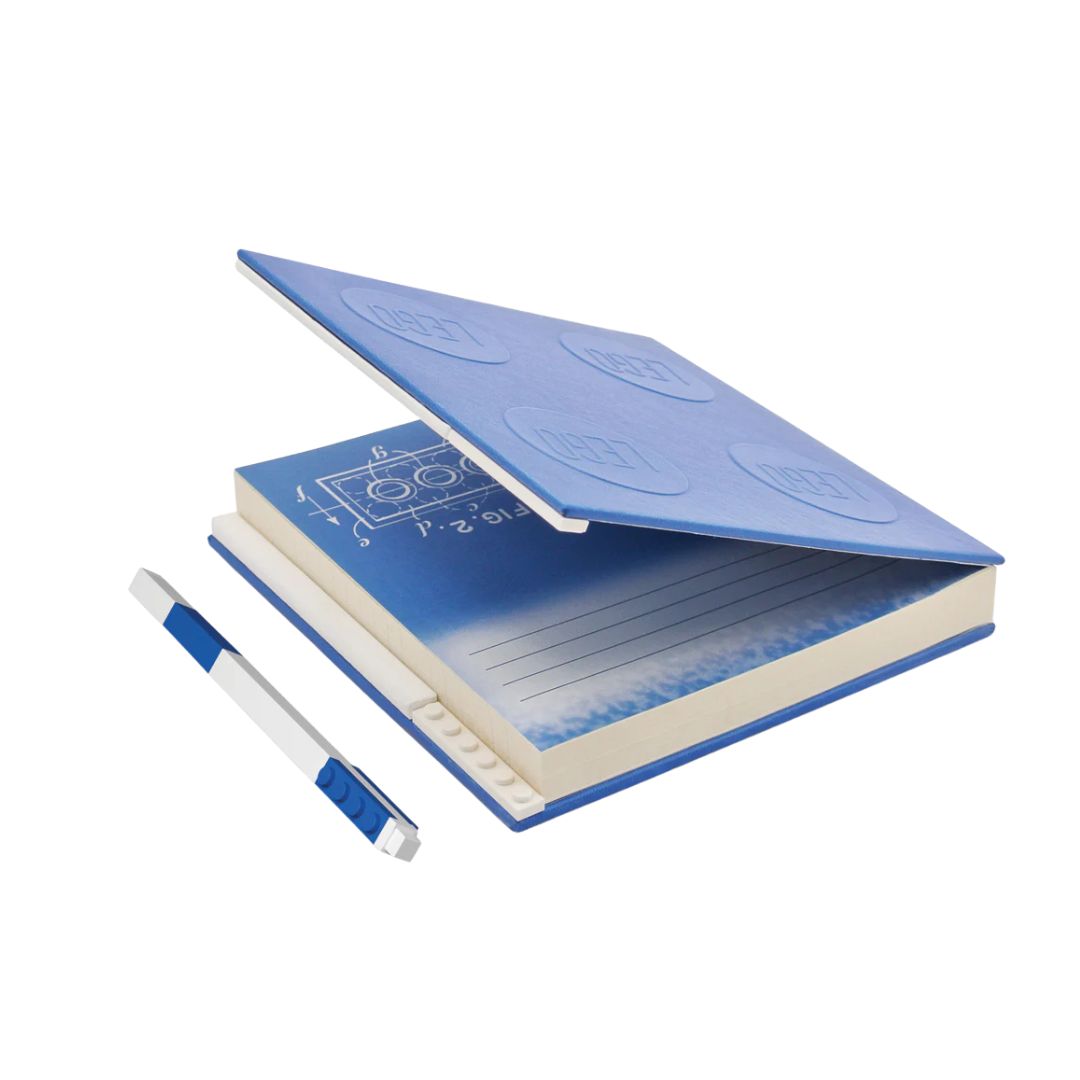 LEGO Locking Notebook with Gel Pen - Box Blue