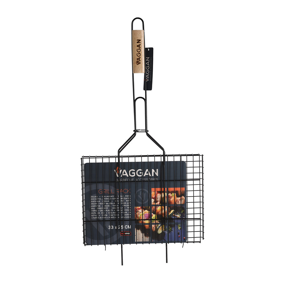 Bbq Hamburger Grillrack Black, Portable Outdoor Grill