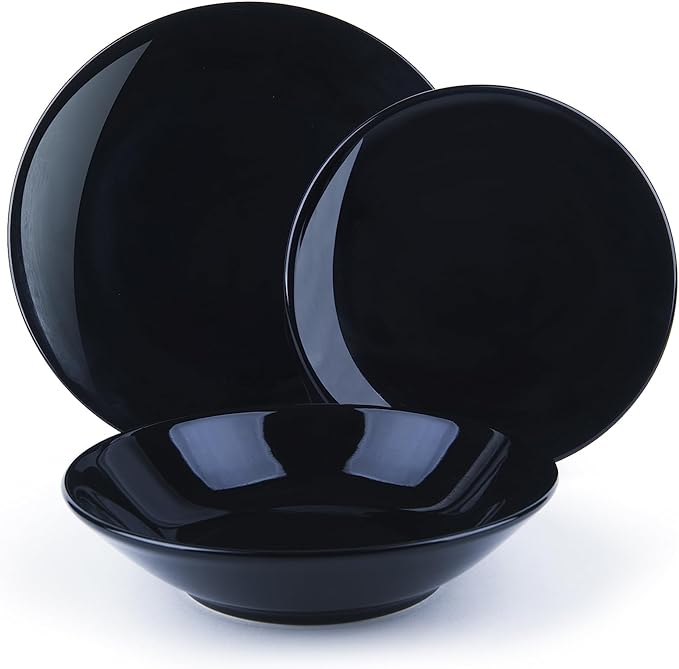 Fashion Black Dinner Set