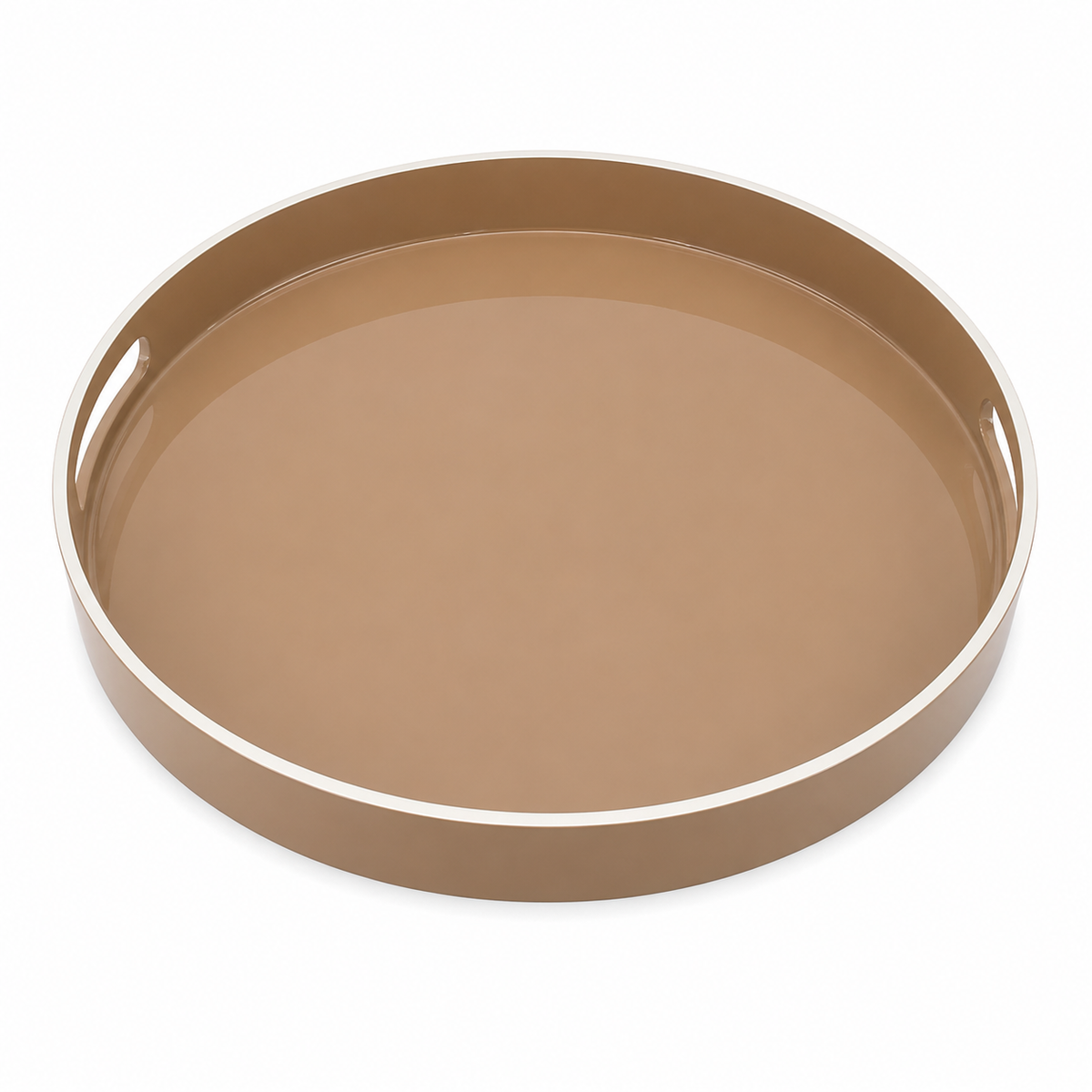 Round Tray with White Rim – 40 cm
