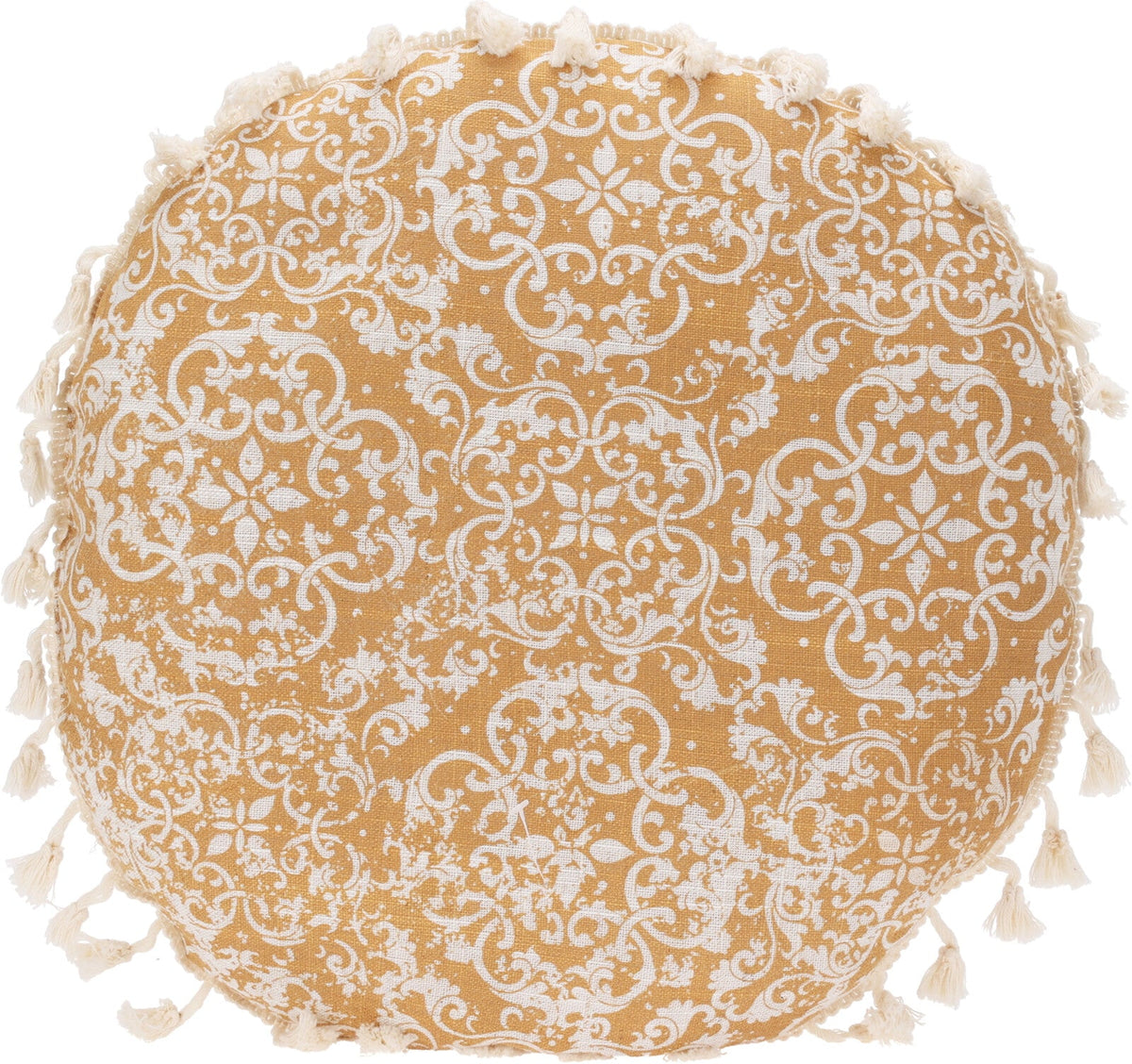 Cushion with Tassels Round