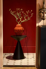 Royale Side Table for Small Spaces - High-Quality Metal, Black