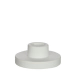 White Cement Candle Holder - Minimalist Design for Home Decor