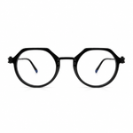 Black eyeglasses round