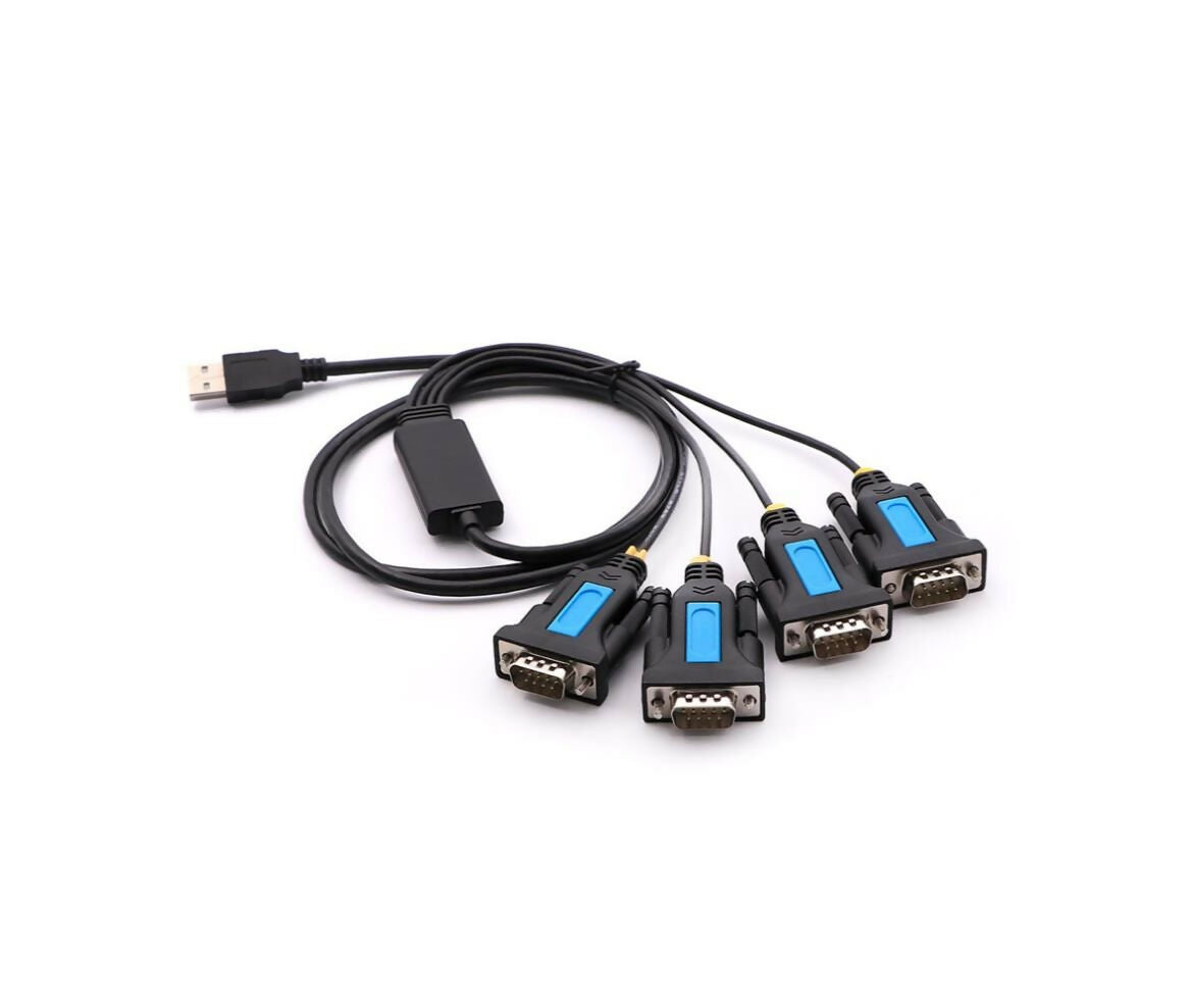 Data Cable | USB 2.0 - 4x Serial RS232 | Male | Win & Linux & XP | 1.5M