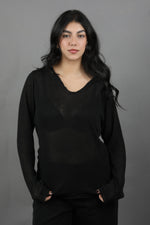 Gaïa See-Through - Long Sleeve Black