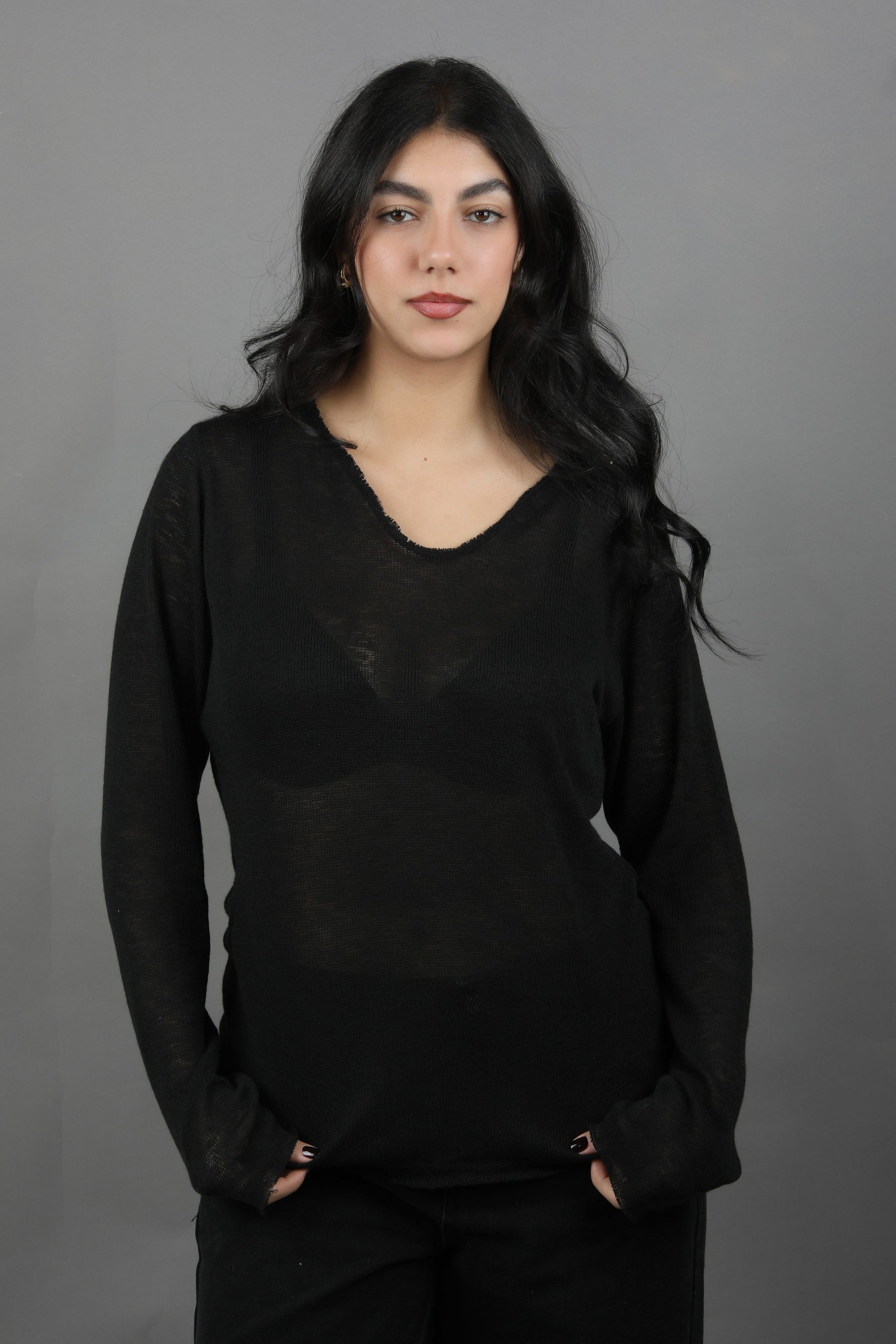 Gaïa See-Through - Long Sleeve Black
