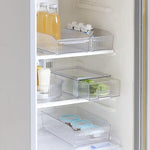 Storage box 1 sliding drawer for fridge - PET Transparent Organizer