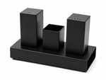 Stainless Steel Salt, Pepper & Toothpick Set with Stand