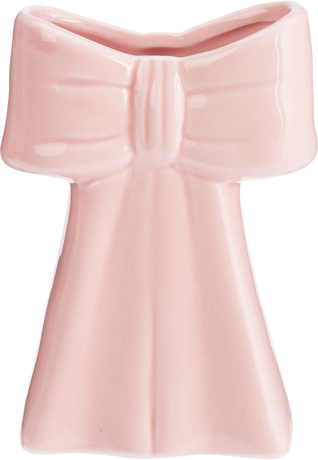Ribbon Vase — Dolomite Bow-Shaped Decorative Tabletop Vase, 13 cm