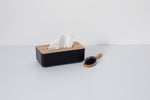 Tissue Box PP Nature, Bamboo Lid