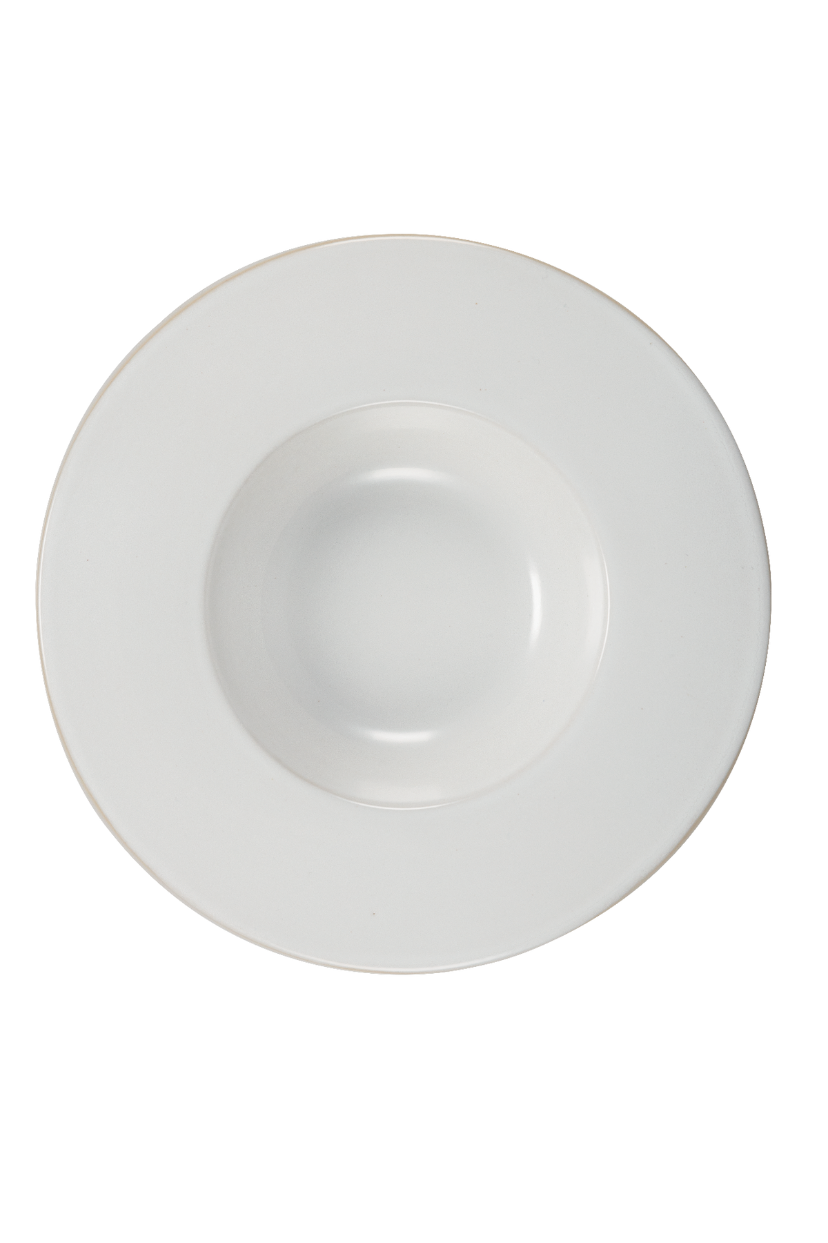 Beije Porcelain Pasta Plate, Deep Stoneware, Modern Round Tableware