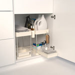 2-tier sliding organizer for cabinets – under-sink kitchen rack