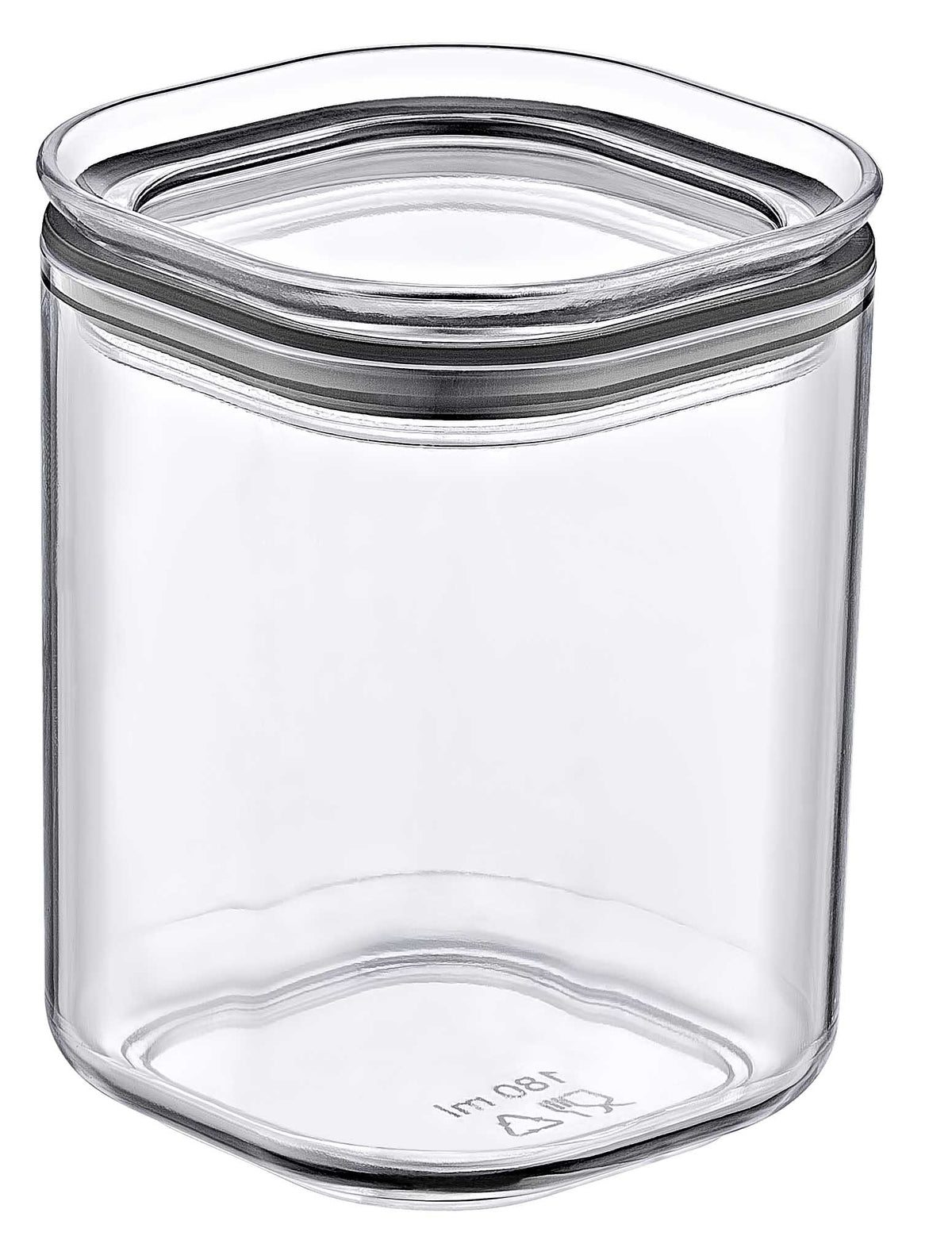 Crystal Square Storage Container Airtight Polystyrene Food Box