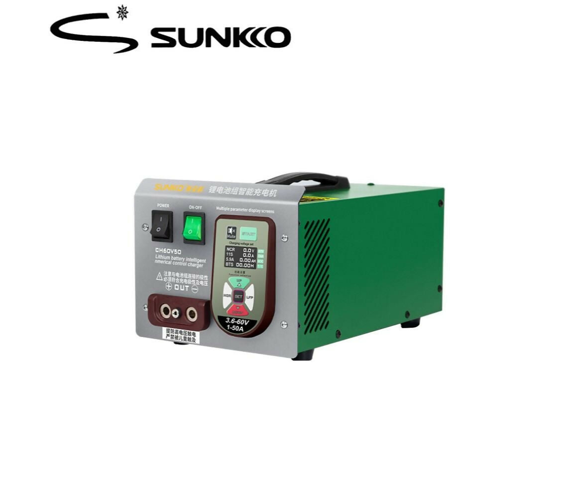 Battery Capacity Tester | Lithium | 3.6~60V 0.01-50A | Sunkko CH60V50