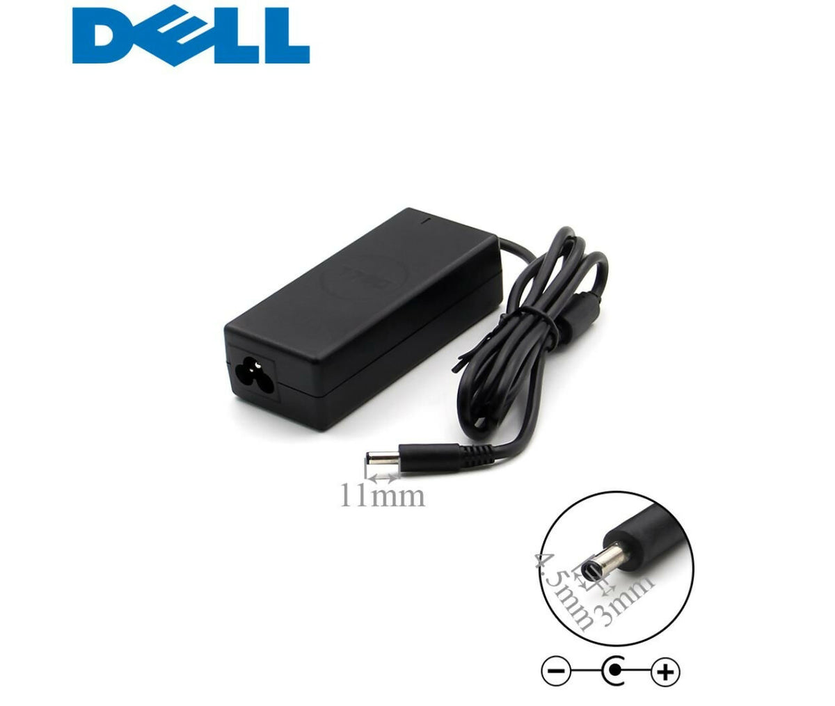 Laptop Power Adapter | DC 19.5V 2.31A 45W | 4.5x3mm | Compatible With Dell XPS